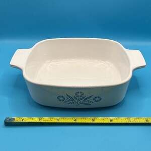 CorningWare Blue Cornflower 1 Quart Casserole Baking Dish A-1-B No Lid